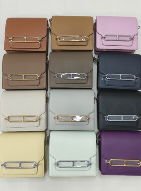 新款猪鼻子roulis小方包18cm豆腐包evercolor皮单肩斜挎手提女包