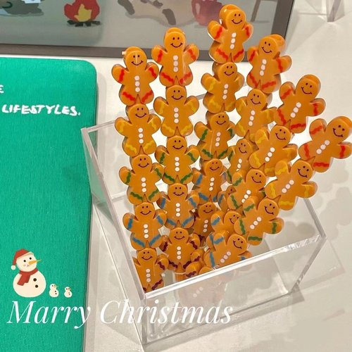 可爱姜饼人积木铅笔免削可拆卸HB