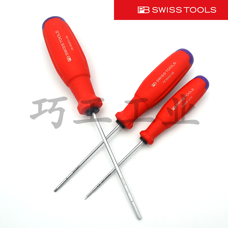 新品PB SWISS TOOLS瑞士Evo三组份手柄平头内六角螺丝批38205系列