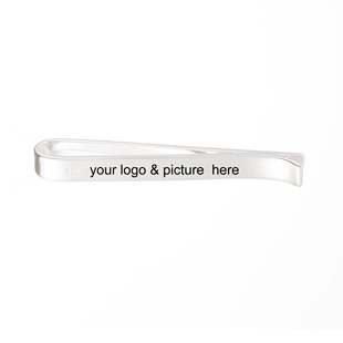 YB雅缤925银领带夹免费一件定制LOGO男士商务高档轻奢 纯银领带夹