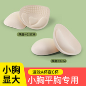 外扩漫画型胸垫插片显胸大小胸平胸专用运动美背内衣加厚海绵垫子