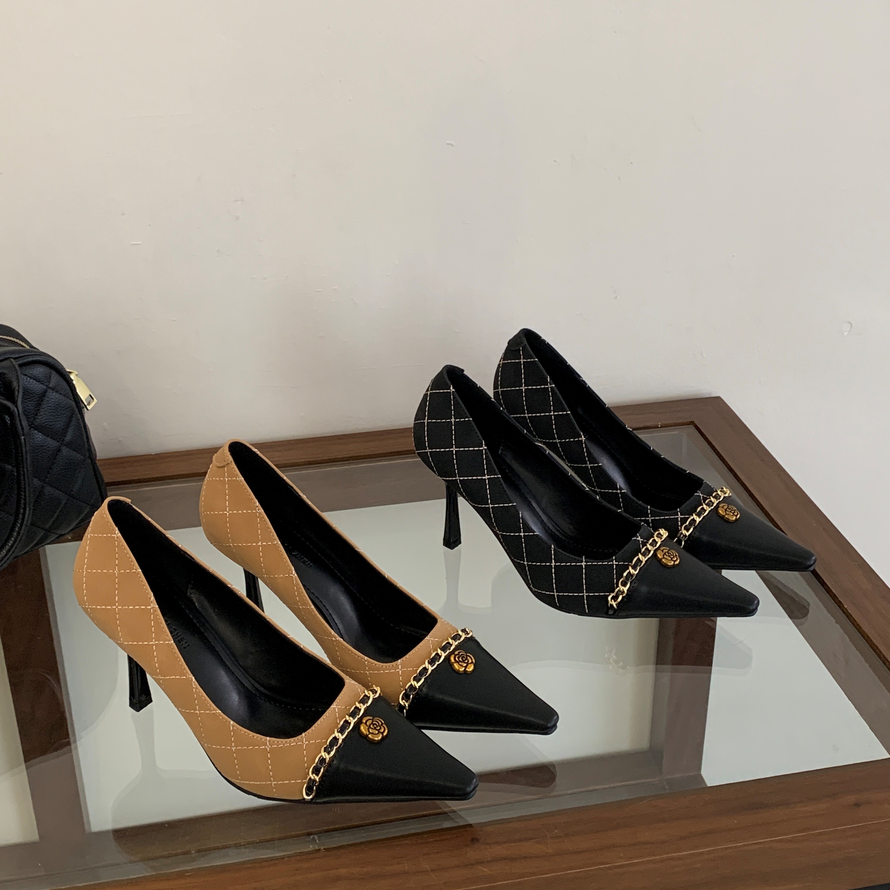 2025新款仙女风菱格纹浅