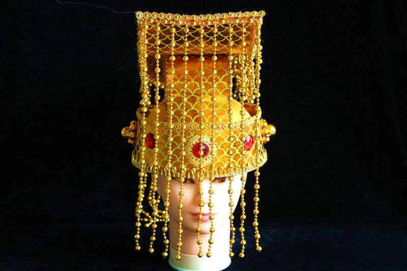 唐朝皇帝帽 大汉天子帽 皇帝帽子龙王帽 平顶冠 玉帝帽子皇帝帽