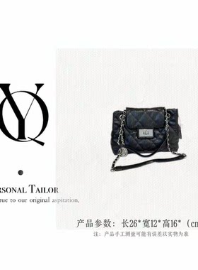 YUQIAO/新款时尚百搭手提单肩包YQ05黑色