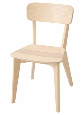 北欧利萨伯椅子电脑椅实木餐椅咖啡椅休闲椅快餐甜品店用靠背椅