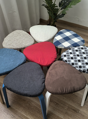 新款软包三角凳叙勒凳子坐垫北欧简约软包凳垫