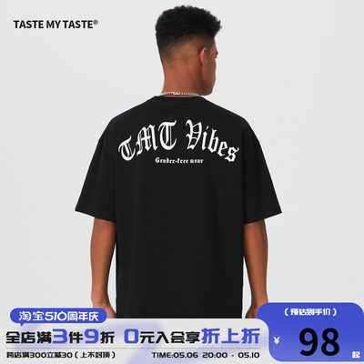 TasteMyTaste圆领短袖T恤休闲男