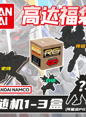 万代高达福袋MG/RG/HG/SD正版模型送礼包盲盒独角兽全新生日礼物