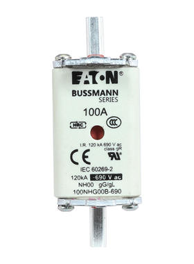 伊顿EATON BUSSMANN熔断器100/125NHG00B-690 690V100A gG保险丝