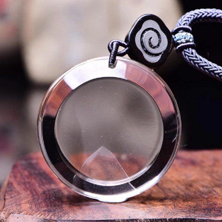 天然白幽灵金字塔挂件原矿白银山圆形随形水滴形简约毛衣链景观石