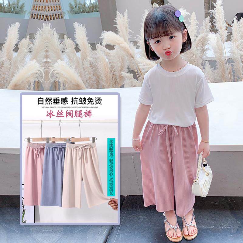 女童阔腿裤2025夏季新款裤子裤子