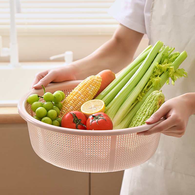 洗菜盆沥水篮家用塑料洗菜篮滤水洗水果篮子收纳多功能厨房神器