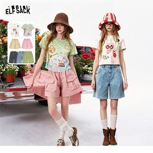 【李佳琦直播间时尚节】妖精的口袋设计感T恤/多巴胺短裤