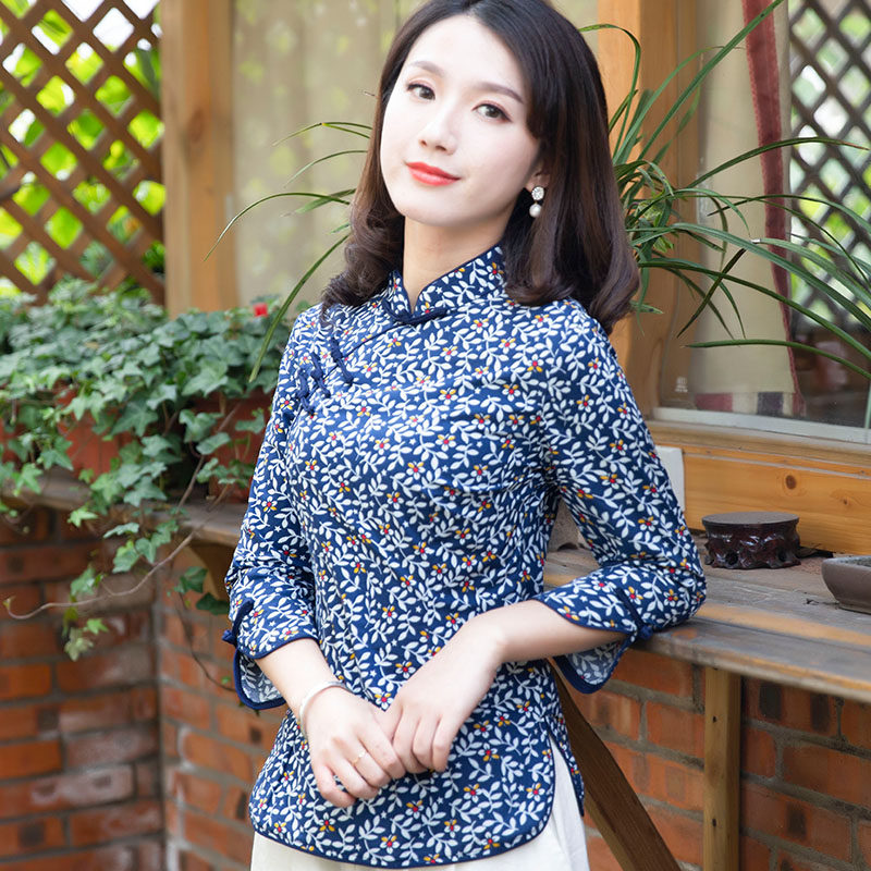 筠雅中式旗袍唐装汉服上衣两件套装民国风少女年轻款复古茶服女装|ruв категории Женская одежда, костюм/национальная одежда/театр костюм, костюм/китайский стиль одежды, пальто - от Buy2taobao.com для оказания профессиональной услуги покупки агента Taobao