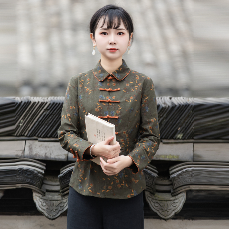 中国风唐装筠雅收腰显瘦女装