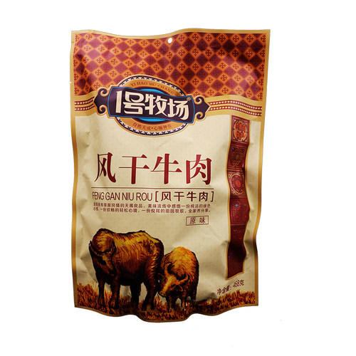 1号牧场风干牛肉干原味五香香辣