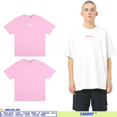 SadBoy2020新款 英文印花forever少女可爱百搭粉白情侣短袖 百搭T恤