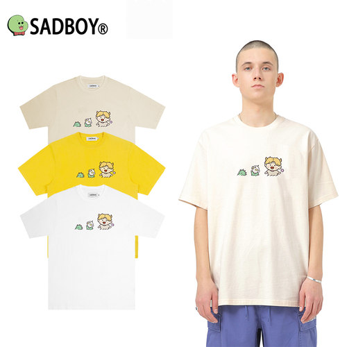 q版sadboy巫师小怪兽国潮印花t恤