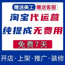 天猫淘宝代运营网店托管店铺个人纯提成推广服务c店电商新店开店