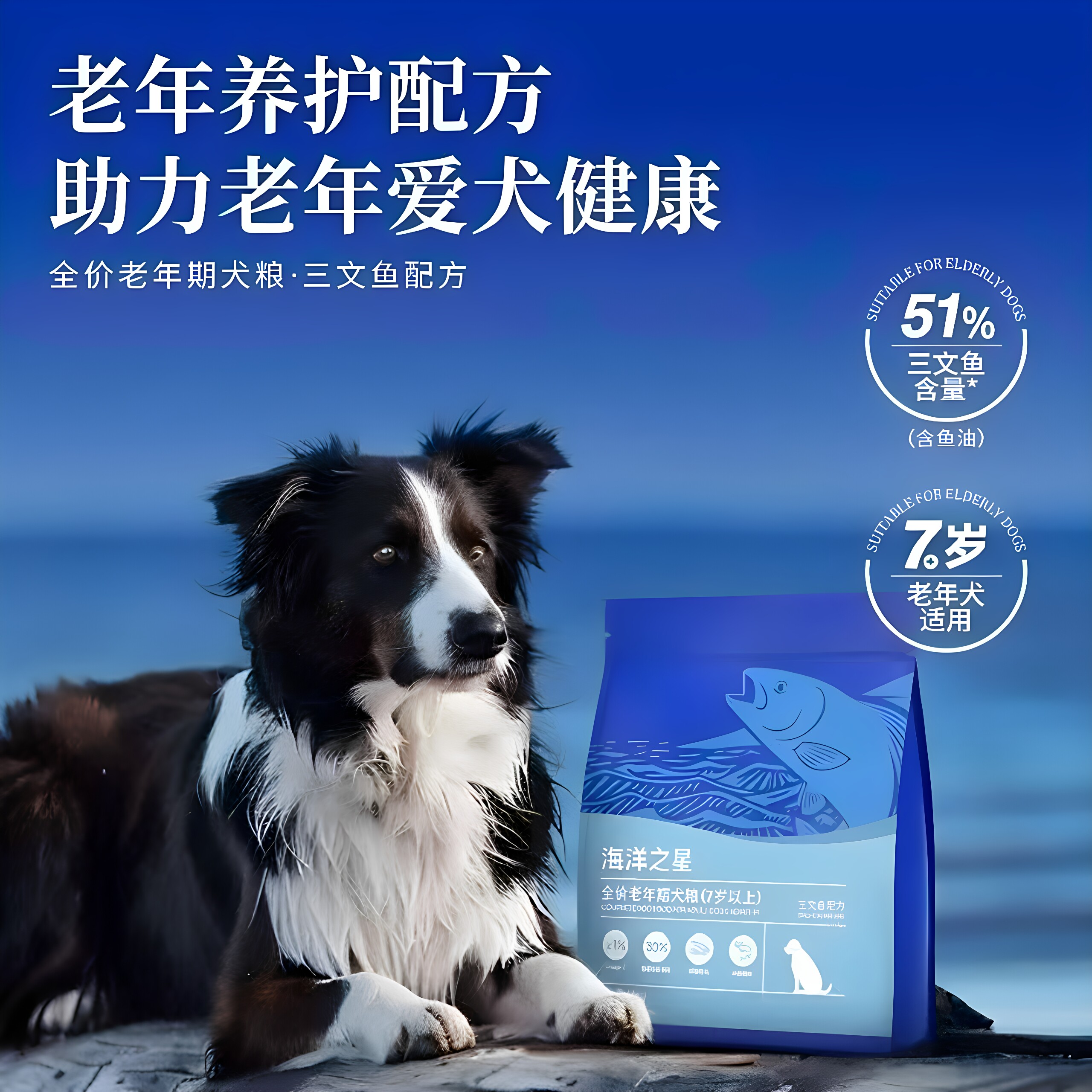 海洋之星低脂全价老年期犬粮图片