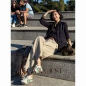 不晚BUWANJUST 高品定制酵洗小立领设计感品质马甲 B1291