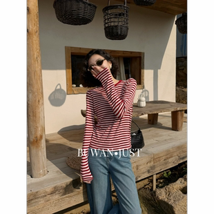 BUWANJUST高品定制天丝羊毛软糯舒适亲肤羊毛混纺打底上衣B2537