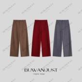 高定澳洲羊毛混纺加厚秋冬舒适休闲裤 BUWANIJUST 瑞雪 B2378