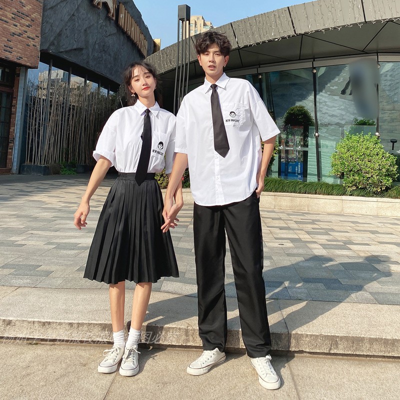 2022夏季新款韩版学院风班服套装初高中毕业季长袖学生装演出服