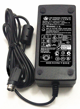 原装LS LI SHIN力信 12V3.33A四针插头 适配器LSE0107A1240