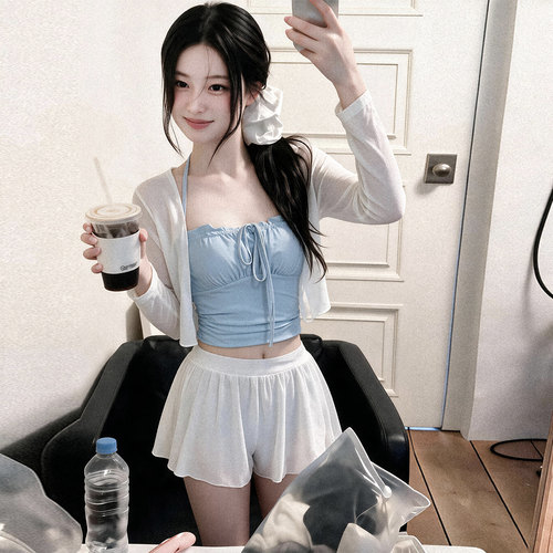 2026新款小清新裙式连体泳衣女