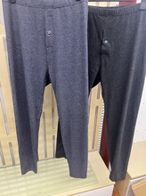 三针45102B轻舒绒彩纱男单裤春秋200G纯棉秋裤棉亲肤打底裤秋裤