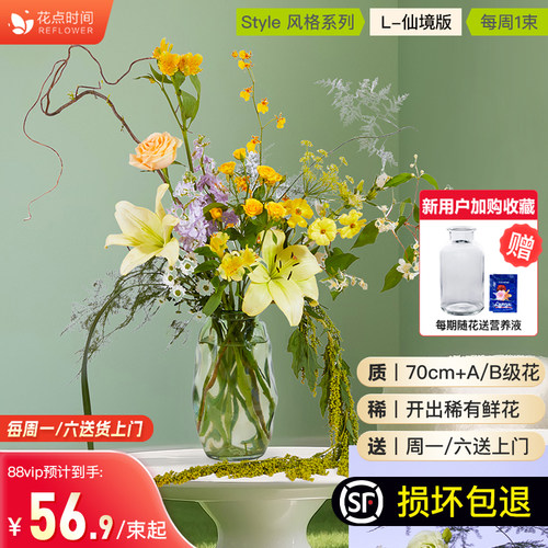 花点时间每周1束仙境包月鲜花