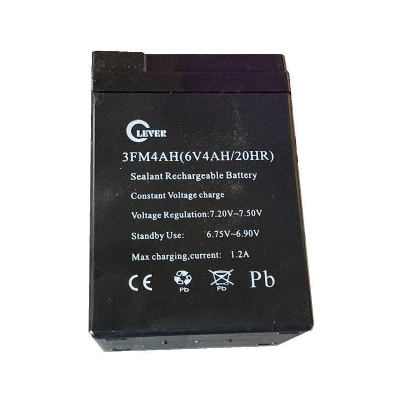 LEVER蓄电池3FM4AH(6V4AH/20HR)电动电瓶6v4a电子秤 原装用电池
