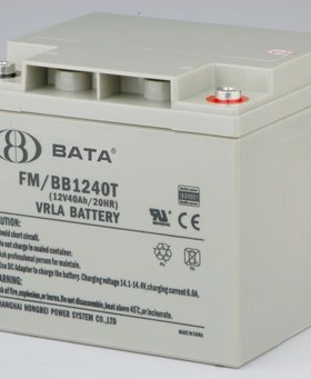 FM/BB1240T鸿宝鸿贝BATA免维护蓄电池12V40AH安防UPS EPS照明应急