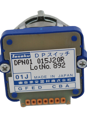 TOSOKU原装日本东测波段开关DPN01N1J03N倍率开关方式选择开关