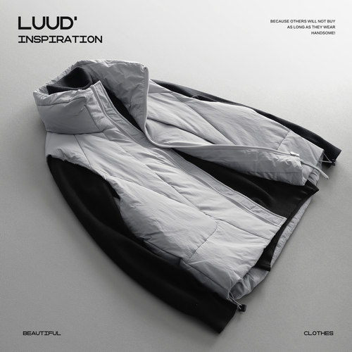 特价 隐藏式口袋设计蓬松抗寒马甲外套男士冬季保暖立领羽绒坎肩