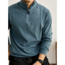 LUUD 上衣秋冬高品质半拉链立领保暖男卫衣 潮奢帅气磨毛德绒长袖