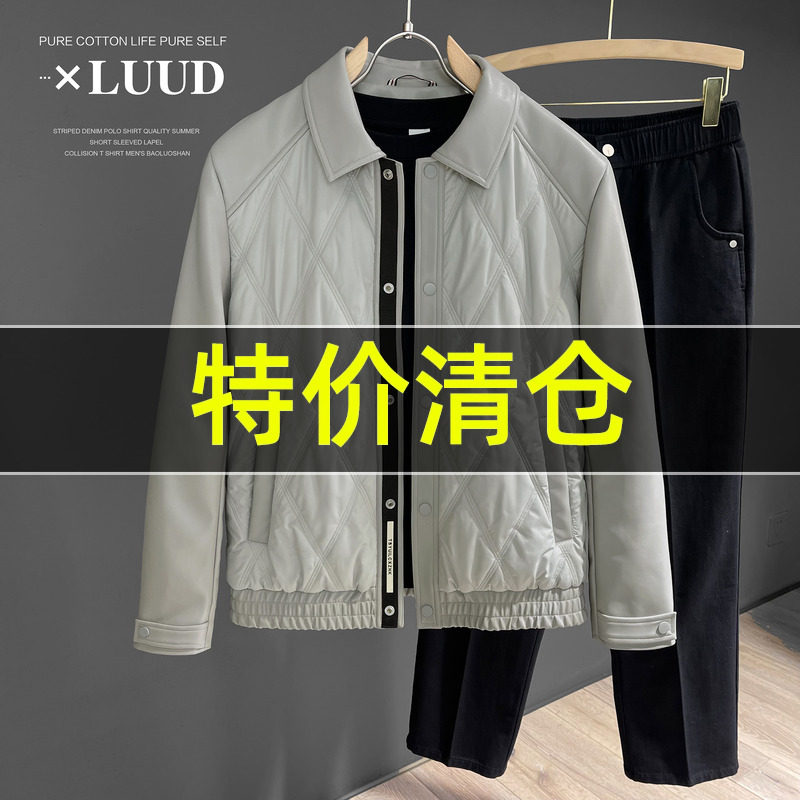 痞帅PU皮夹克LUUD皮衣外套