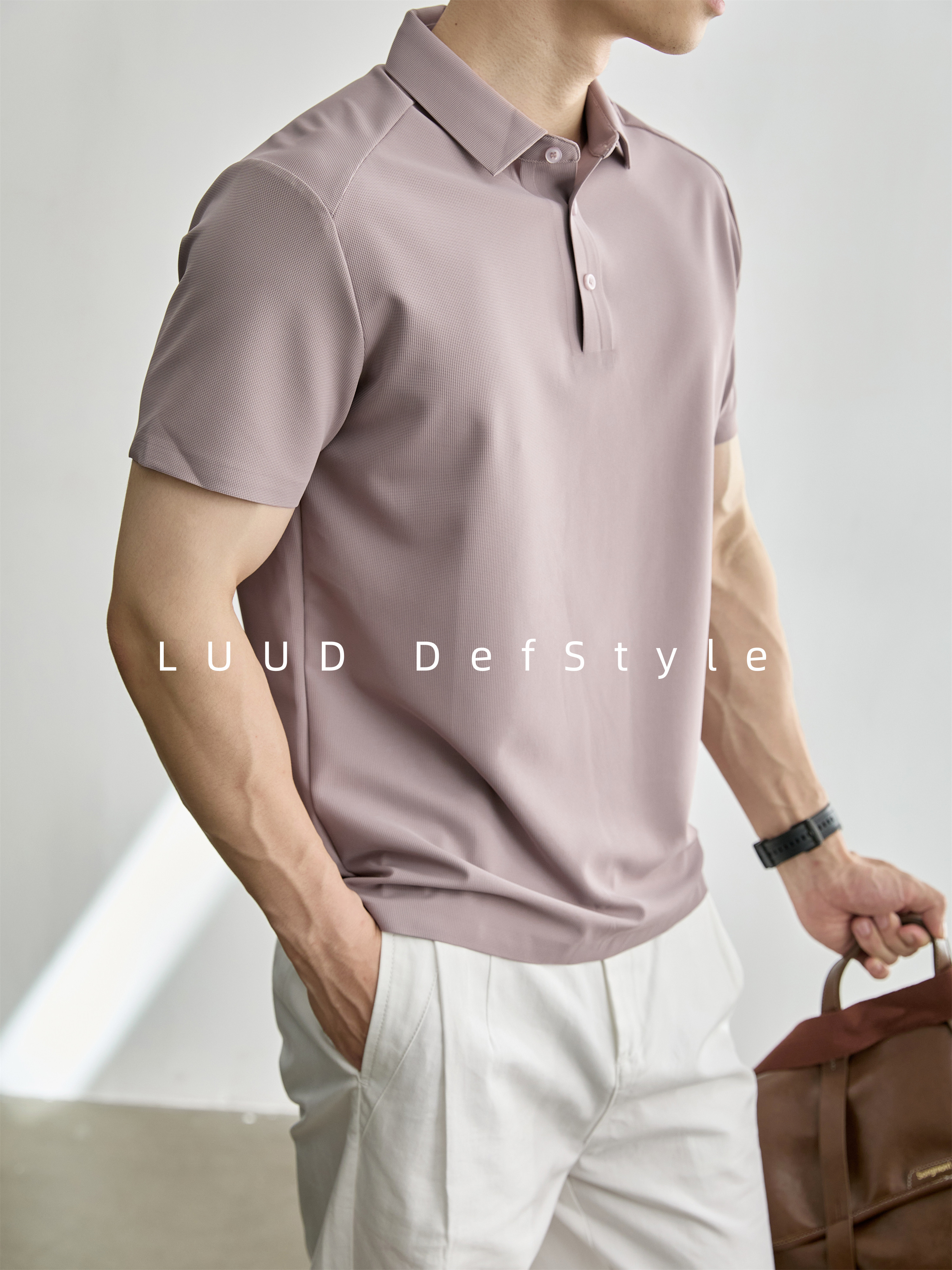 LUUD Urban Commuter Style Lightweight Ice Silk Cooling Men's Turn