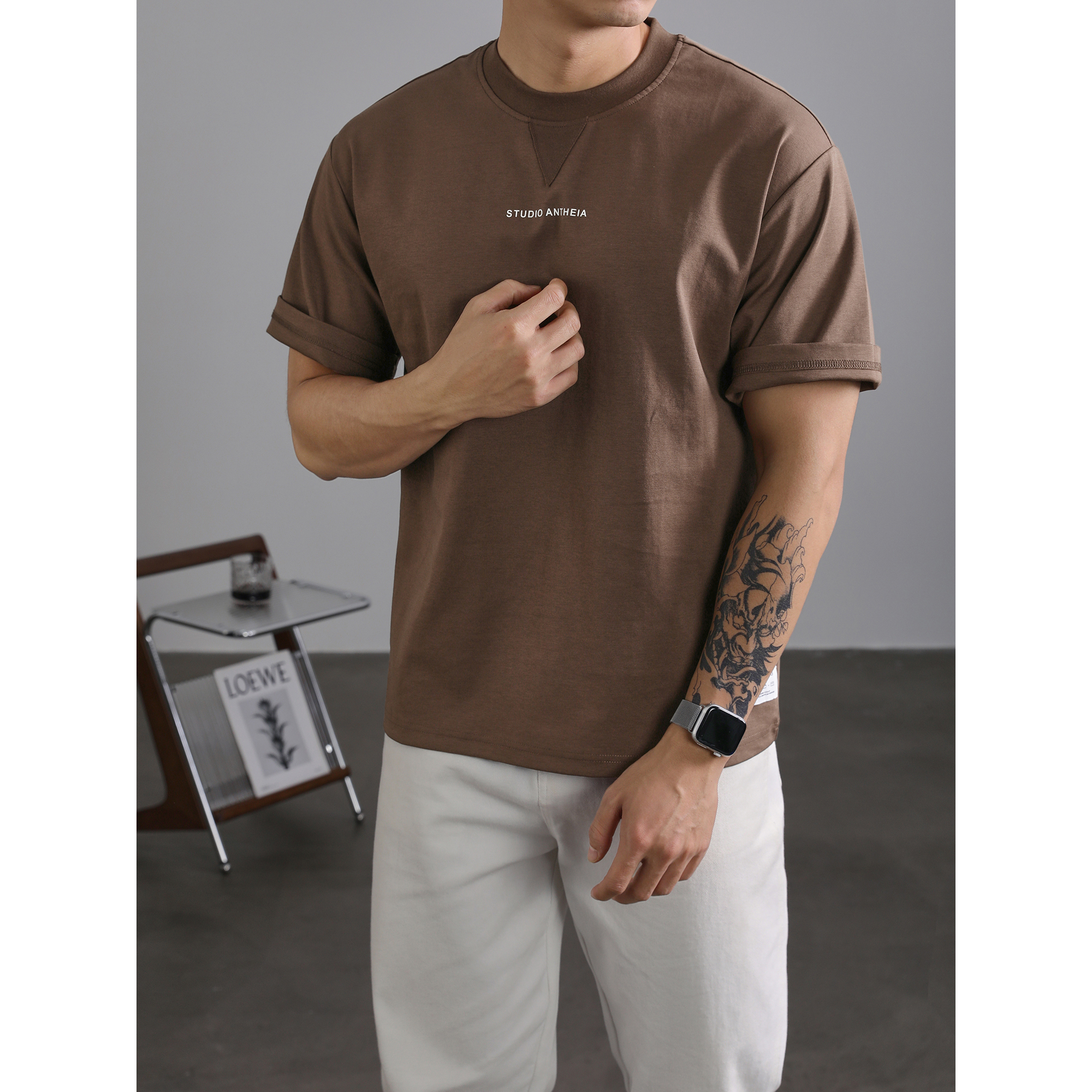 LUUD 美式短袖T恤男款夏季2025新款潮牌体恤高街英文印花圆领上衣