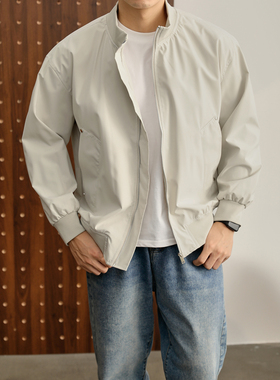 LUUD Cityboy户外防风冲锋衣立领外套男款潮流运动飞行员工装夹克