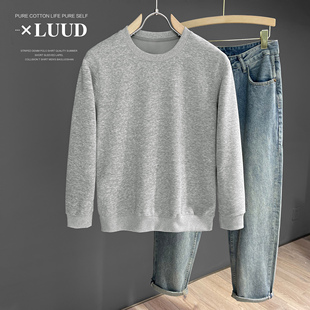 boy都市通勤青年纯色单穿上衣秋 卫衣city LUUD 文艺日系潮男长袖