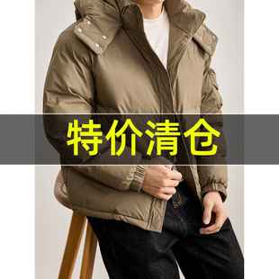 特价 加厚保暖多口袋棉衣外套男日系复古按扣连帽面包服棉袄 冬季