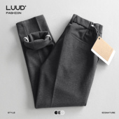男士 锥形裤 磨毛保暖休闲裤 商务正装 LUUD 高级感厚款 冬季 直筒长裤