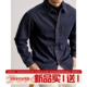 LUUD 异色辑明线水洗原牛翻领衬衫 外套男春定制复古纽扣牛仔衬衣