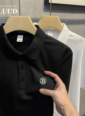 LUUD 简约刺绣B韩版修身POLO衫男士休闲百搭薄款短袖T恤男款潮流