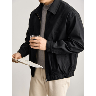 翻领外套抗皱易打理双头拉链百搭夹克 简约通勤风男士 LUUD 春款