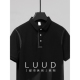 潮牌轻奢高级感Polo衫 男士 明线设计感修身 LUUD T恤纽扣翻领保罗衫