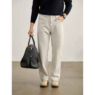 天丝莱赛尔混纺牛仔裤 男士 Cleanfit极简风水洗白牛休闲长裤 LUUD