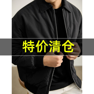 保暖翻领棉服夹克冬季 特价 cityboy极简百搭防风抗皱夹棉外套男士